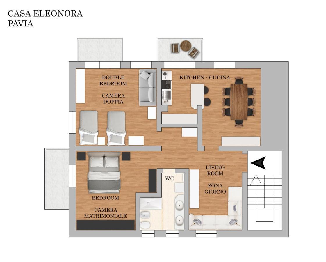 شقة Casa Eleonora - Pavia - By Host4U المظهر الخارجي الصورة
